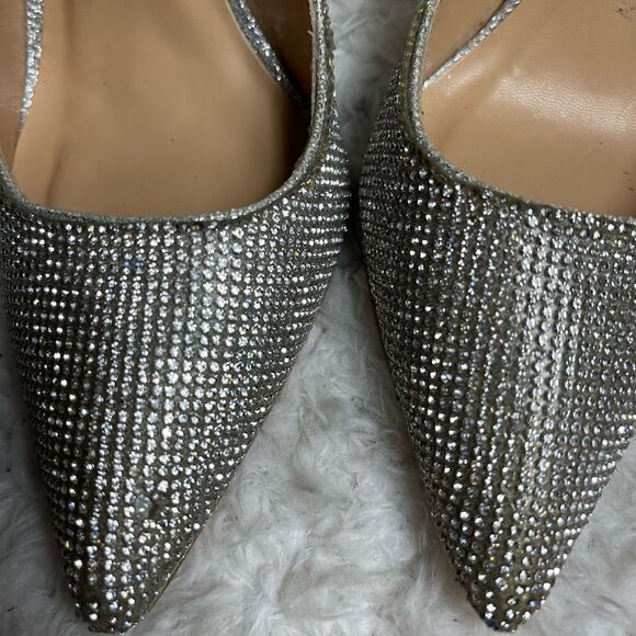 Steve Madden Alary Rhinestone slip on heels pointed toe size 7.5M - Picture 11 of 12